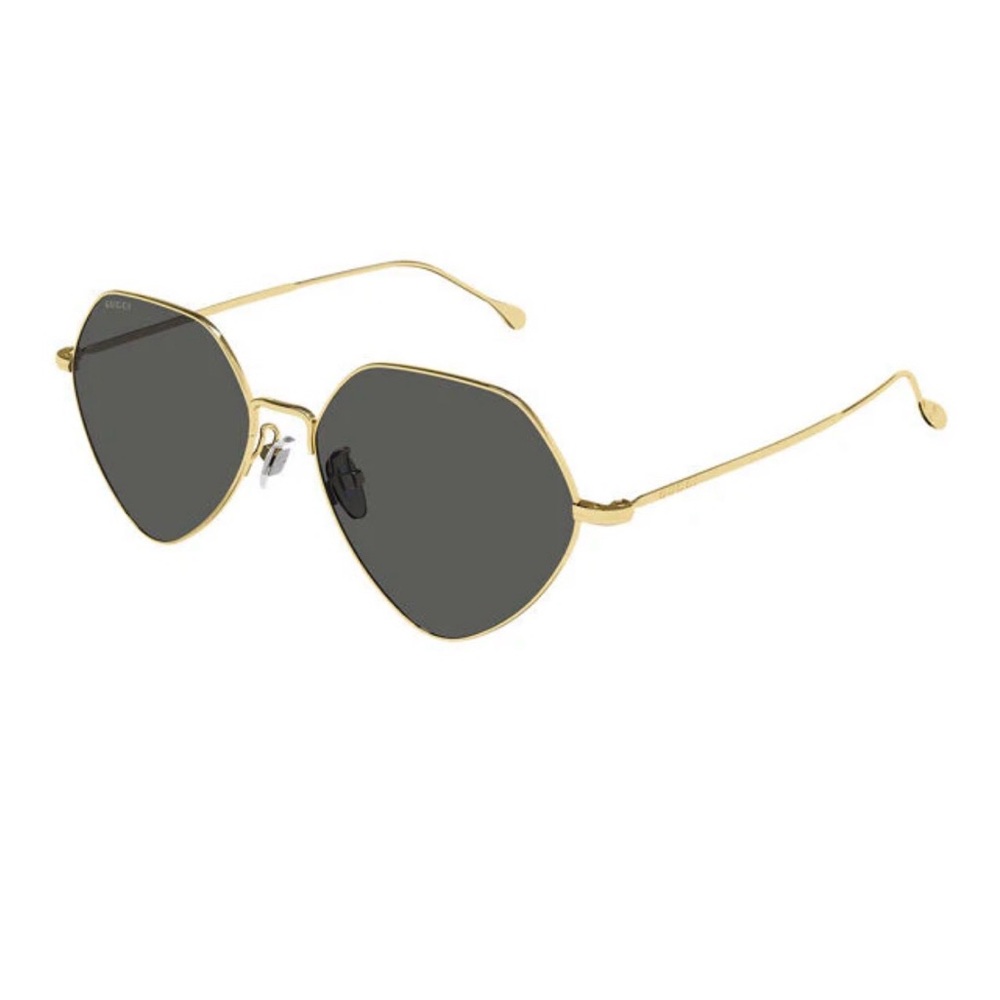 Gucci Black and Gold Women's Sunglasses - Picture 2 of 12